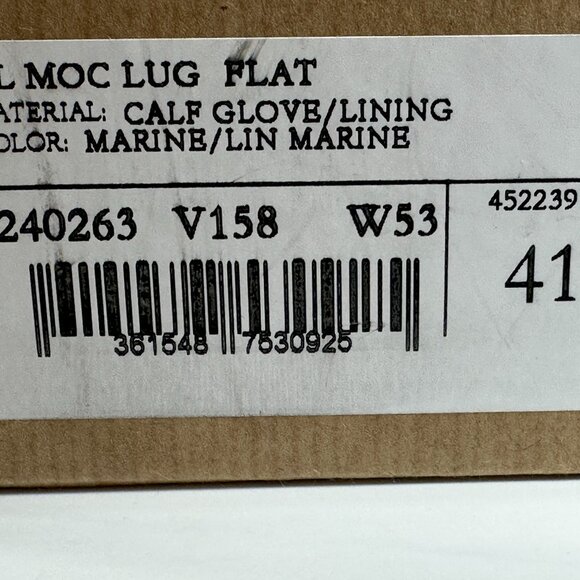 Christian Louboutin CL MOC LUG FLAT Leather Loafers Moccasin Shoes Marine - Picture 12 of 12